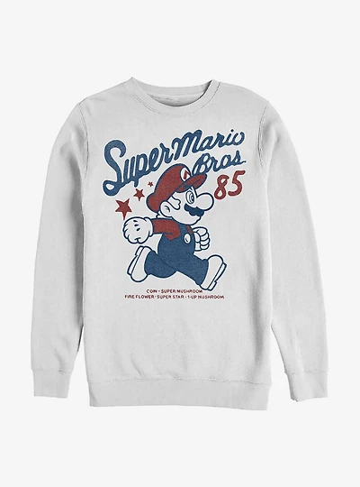 Nintendo Mario Stars 85 Crew Sweatshirt