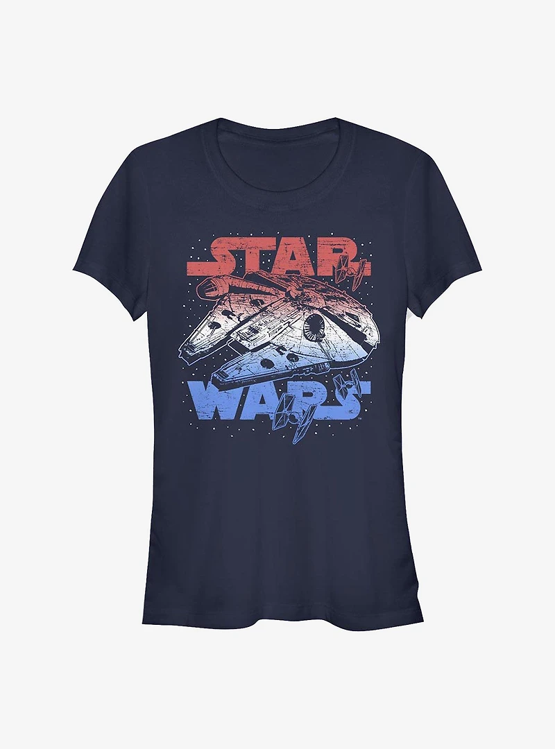 Star Wars Spangled Falcon Girls T-Shirt