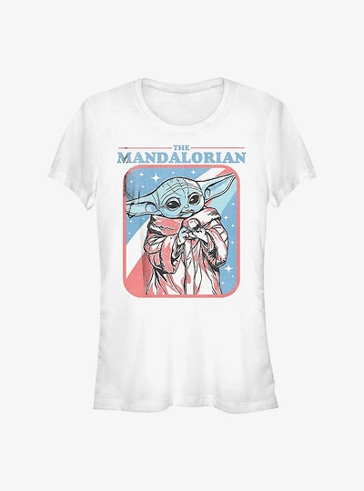 Star Wars The Mandalorian Stars Stripes Child Girls T-Shirt