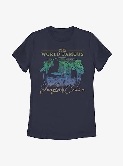 Disney Jungle Cruise World Famous Waterfall Womens T-Shirt
