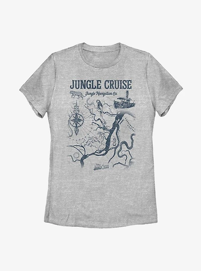 Disney Jungle Cruise Map Womens T-Shirt