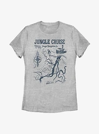 Disney Jungle Cruise Map Womens T-Shirt