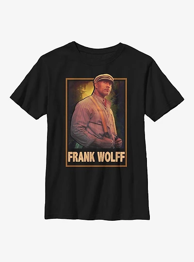Disney Jungle Cruise Frank Wolff Hero Shot Youth T-Shirt