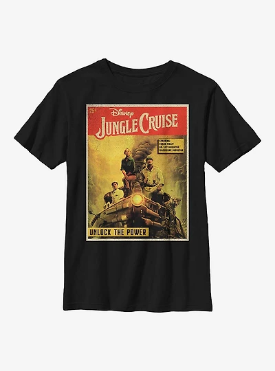 Disney Jungle Cruise Comic Cover Youth T-Shirt