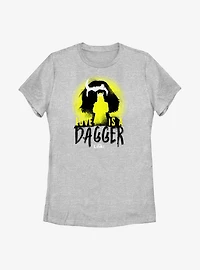 Marvel Loki Love Is A Dagger Silhouettes Womens T-Shirt