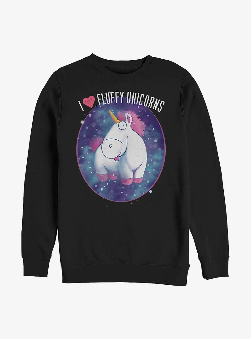 Minions Fluffy Unicorns Crew Sweatshirt
