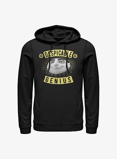 Minions Gru Genius Banner Hoodie
