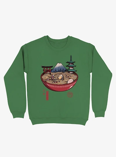 A Japanese Ramen Kelly Green Sweatshirt