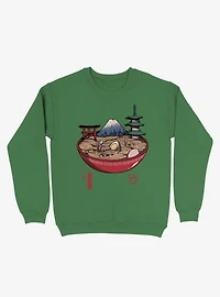 A Japanese Ramen Kelly Green Sweatshirt