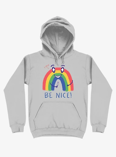Rainbow Knife Be Nice 2.0 Silver Hoodie