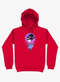 Neon Geisha Wave Red Hoodie