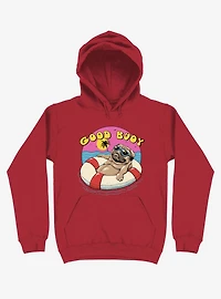 Ocean Pug Good Buoy! Red Hoodie