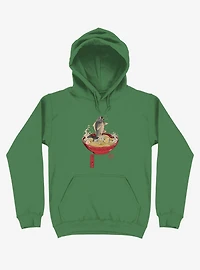 Fish Ramen Kelly Green Hoodie