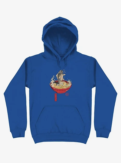 Fish Ramen Royal Blue Hoodie