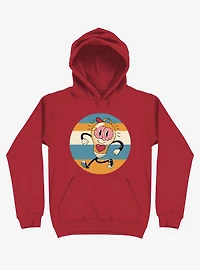 Happy Within Light Bulb Red Hoodie