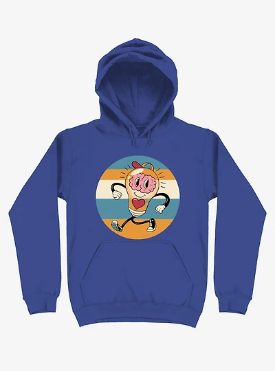 Happy Within Light Bulb Royal Blue Hoodie