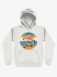 Happy Within Light Bulb White Hoodie