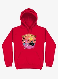 Life's A Beach! Grim Reaper Red Hoodie
