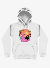 Life's A Beach! Grim Reaper White Hoodie