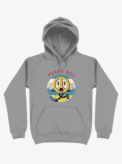 Peace Maker Boy Silver Hoodie
