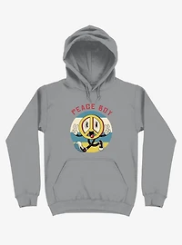 Peace Maker Boy Silver Hoodie