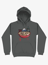Japanese Ramen Asphalt Grey Hoodie