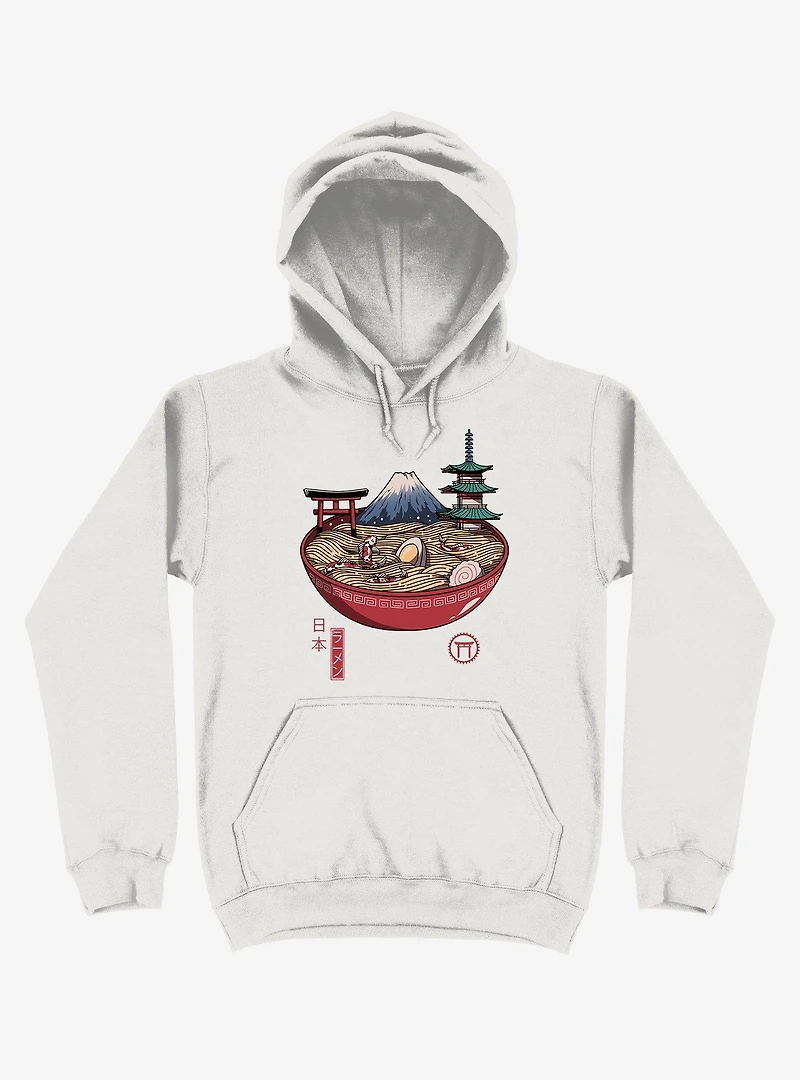 Japanese Ramen White Hoodie