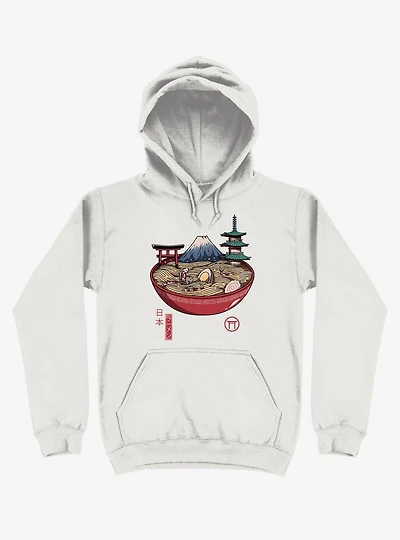 Japanese Ramen White Hoodie