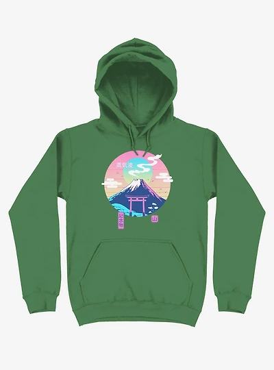 Fuji Wave Kelly Green Hoodie