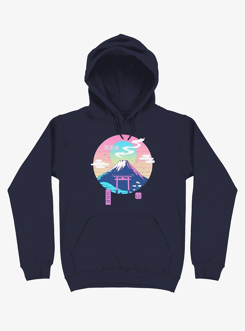 Fuji Wave Navy Blue Hoodie