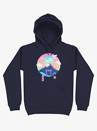 Fuji Wave Navy Blue Hoodie