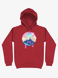 Fuji Wave Red Hoodie