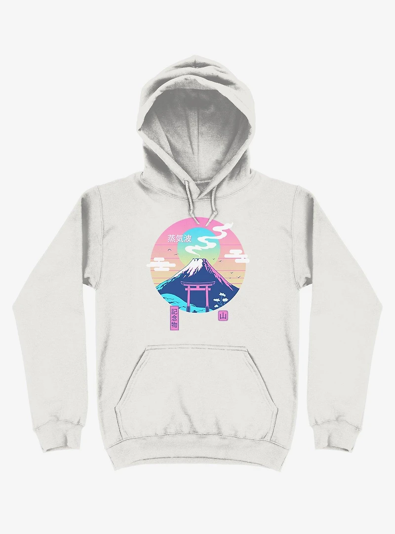 Fuji Wave White Hoodie