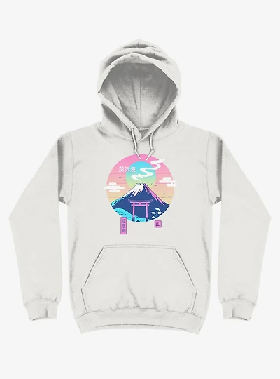 Fuji Wave White Hoodie
