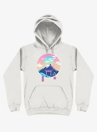 Fuji Wave White Hoodie