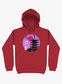Kyoto Wave Red Hoodie