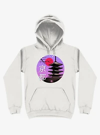 Kyoto Wave White Hoodie
