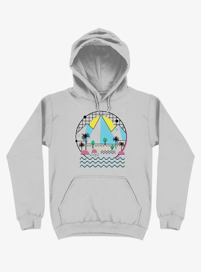 Land Of The Bold And Abstract Silver Hoodie