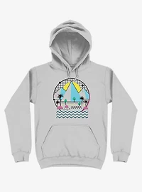 Land Of The Bold And Abstract Silver Hoodie