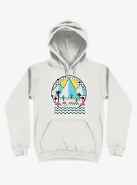Land Of The Bold And Abstract White Hoodie