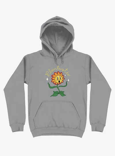Plantastic Day! Silver Hoodie
