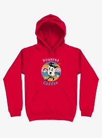 Powered By Coffee Red Hoodie