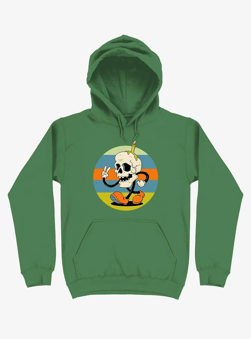 Skull Candle Boy Kelly Green Hoodie