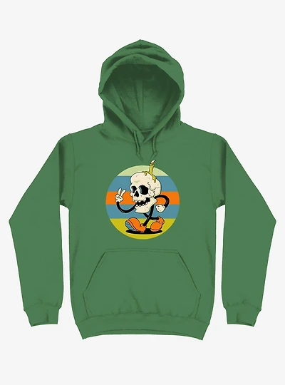 Skull Candle Boy Kelly Green Hoodie