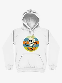 Skull Candle Boy White Hoodie