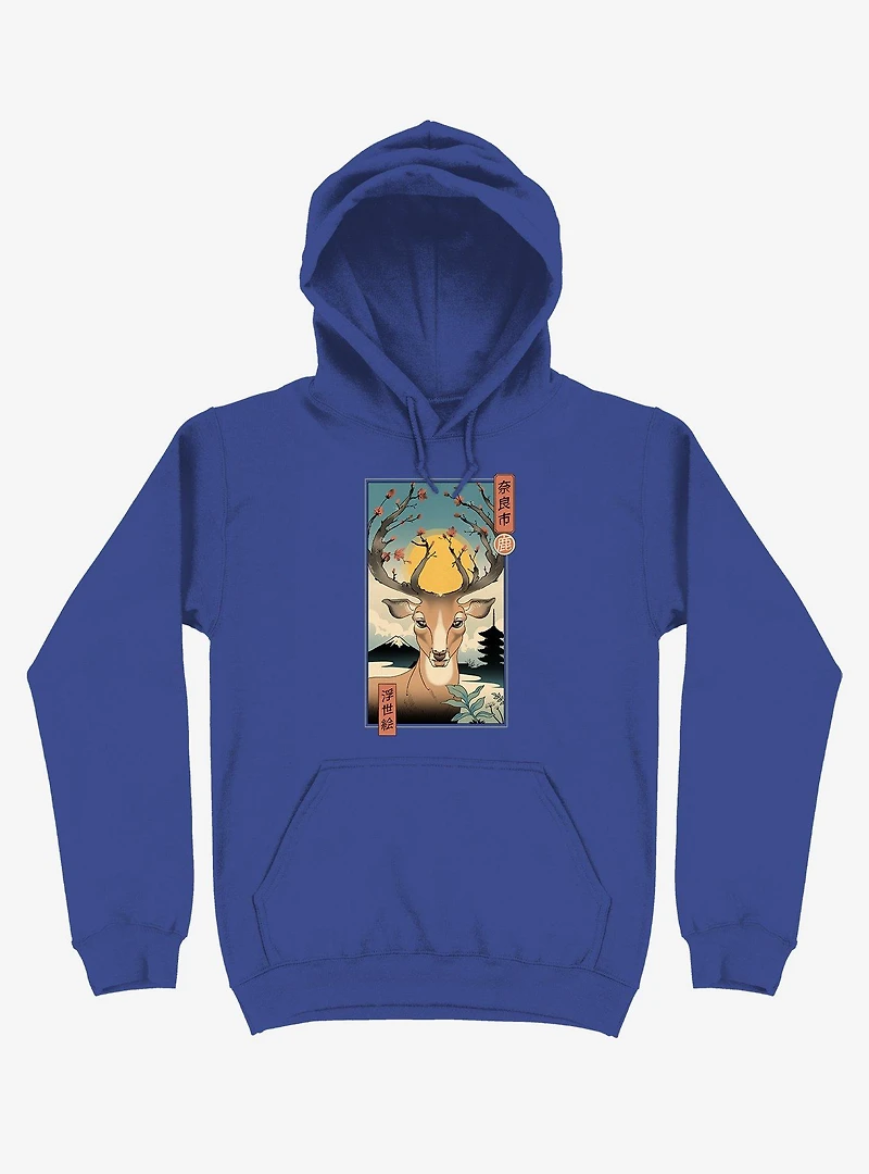 Spring Nara Deer Royal Blue Hoodie