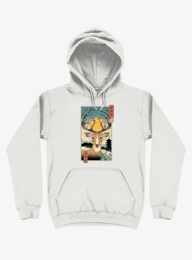 Spring Nara Deer White Hoodie