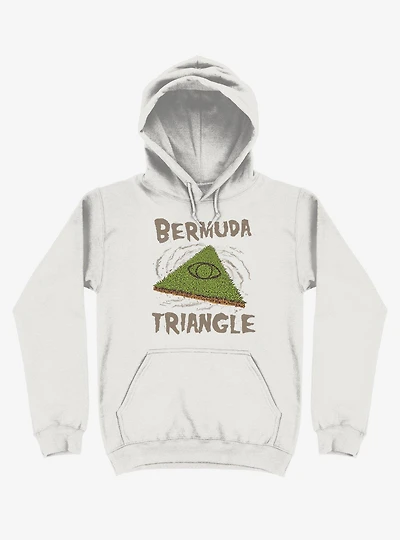 Bermuda Triangle Grass White Hoodie