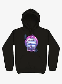 Boba Wave Tea Black Hoodie