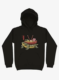 Turtle Kame Ramen Black Hoodie